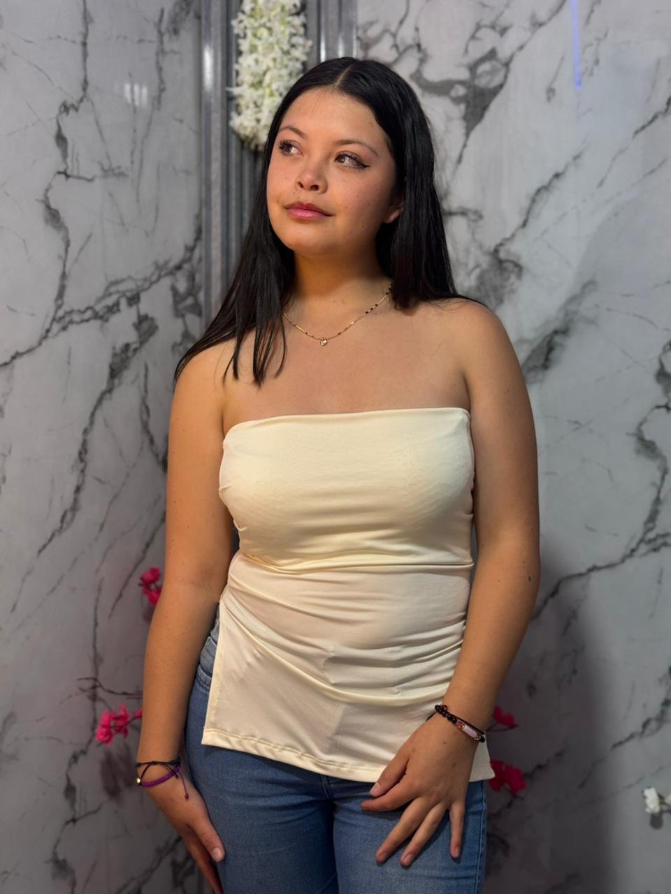 Blusas Strapless