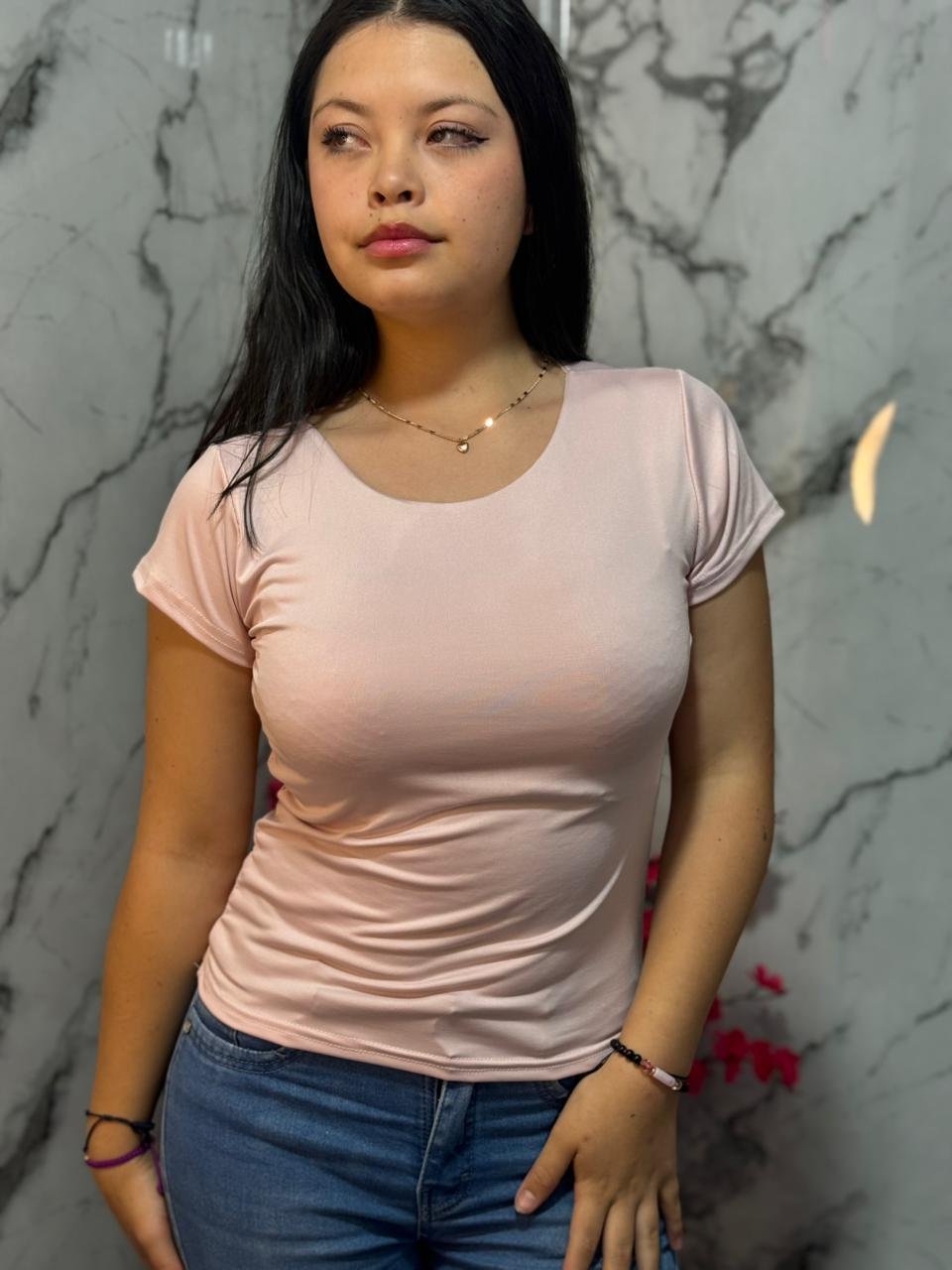 Blusas Cuadrado corto sin línea